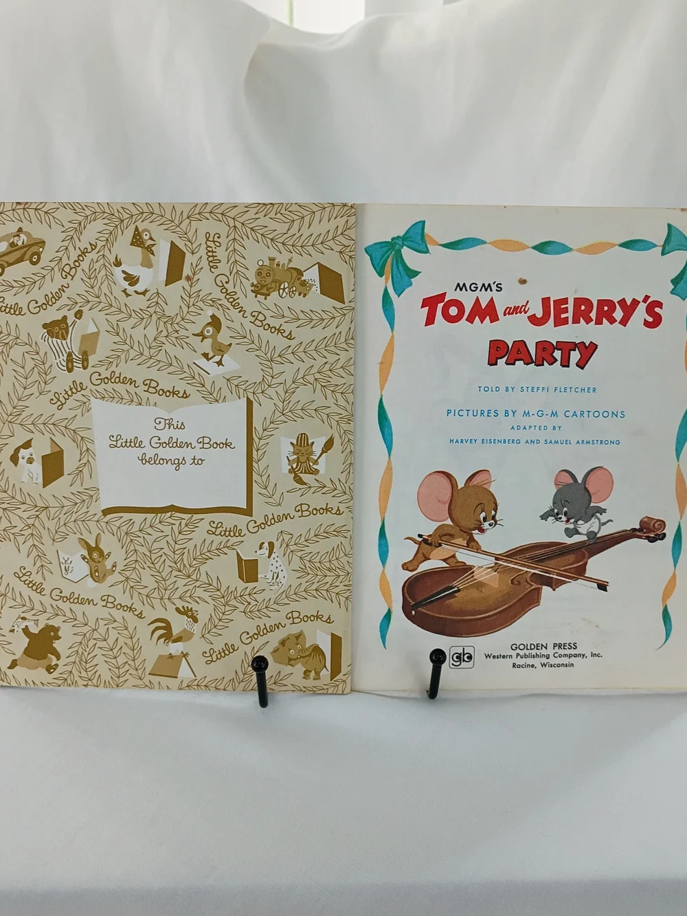 Little Golden Book Cat Bundle - Tom & Jerry Color Kittens 4 Vintage Kids Books